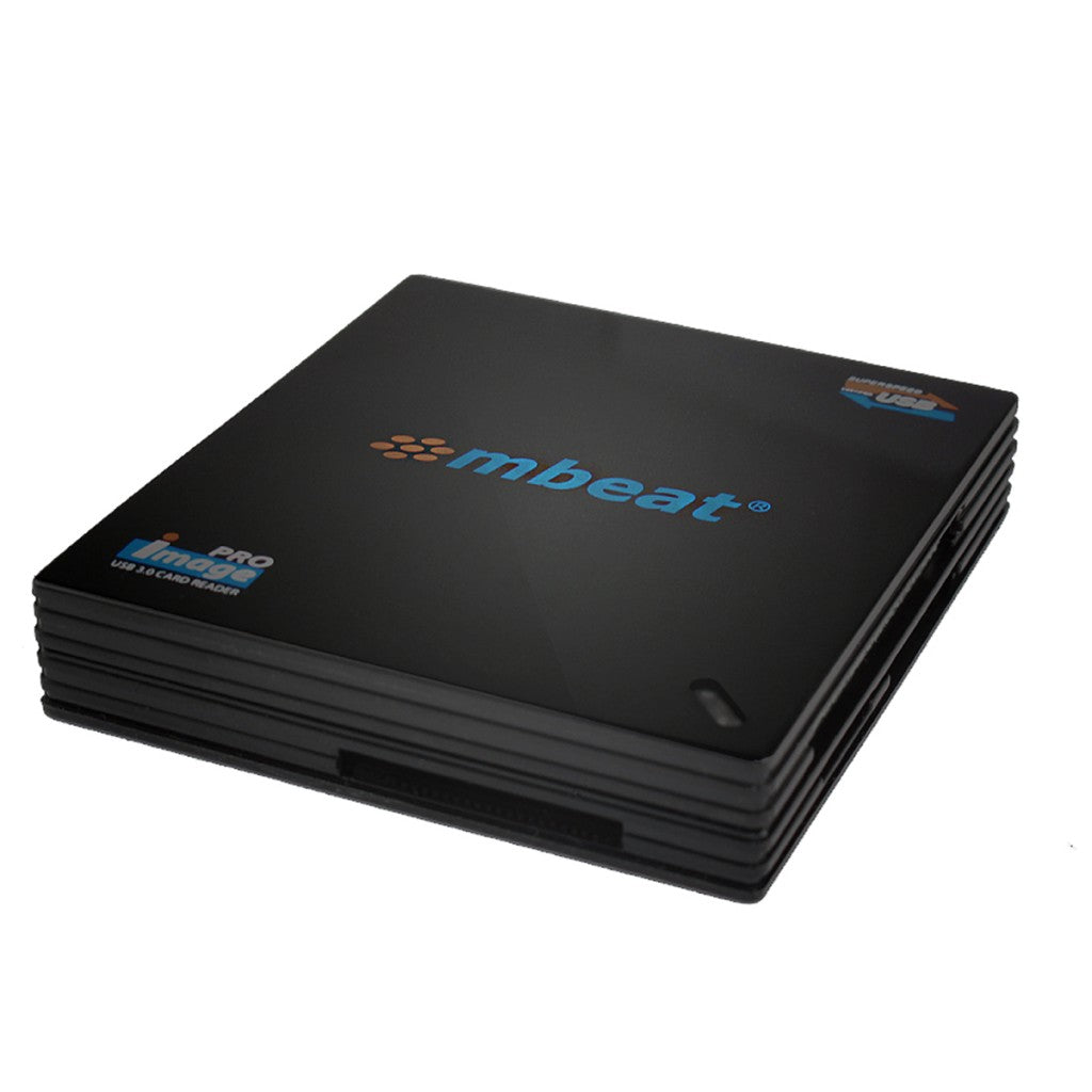 mbeat USB 3.0 Super Speed Multiple Card Reader - 2x SD and 2x Micro SD/Compatible SDHC/MicroSDHC to SDHC/MicroSDHC/USB 3.0 High Speed 100MB/s mbeat USB 3.0 Super Speed Multiple Card Reader - 2x SD and 2x Micro SD/Compatible SDHC/MicroSDHC to SDHC/MicroSDHC/USB 3.0 High Speed 100MB/s